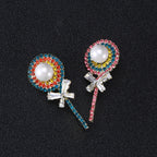 Lollipop Rhinestone Brooch PA4012