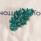 Leaf Rhinestone Pin PA4014