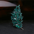 Leaf Rhinestone Pin PA4014