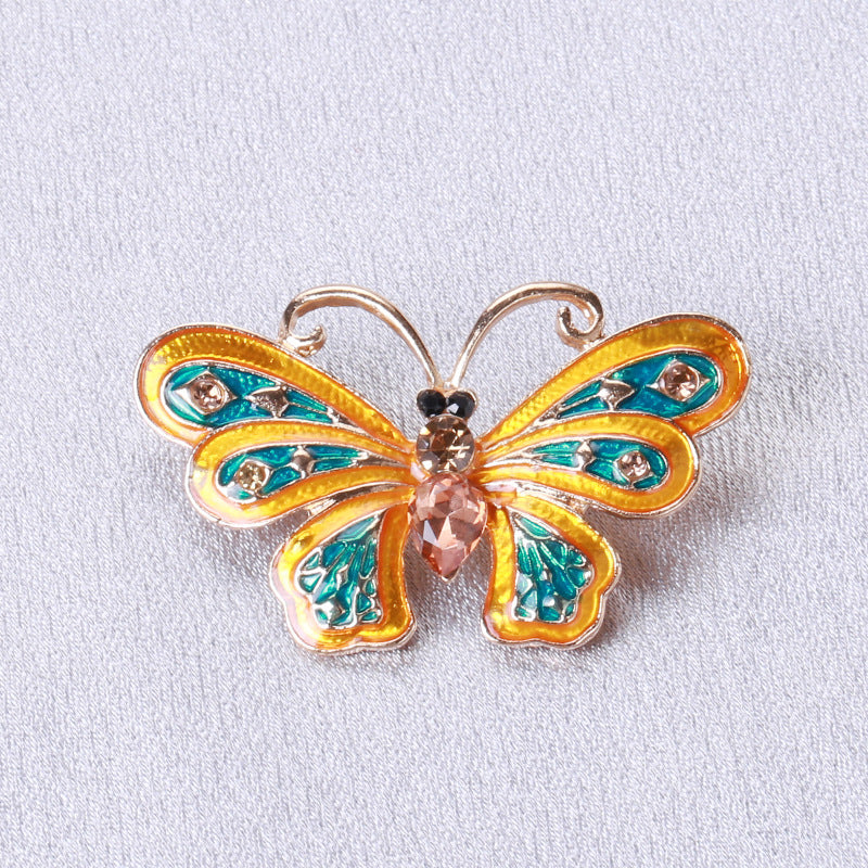 Butterfly Rhinestone Brooch PA4016