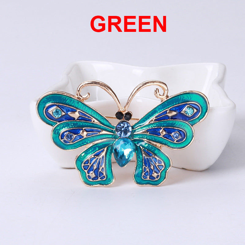 Butterfly Rhinestone Brooch PA4016