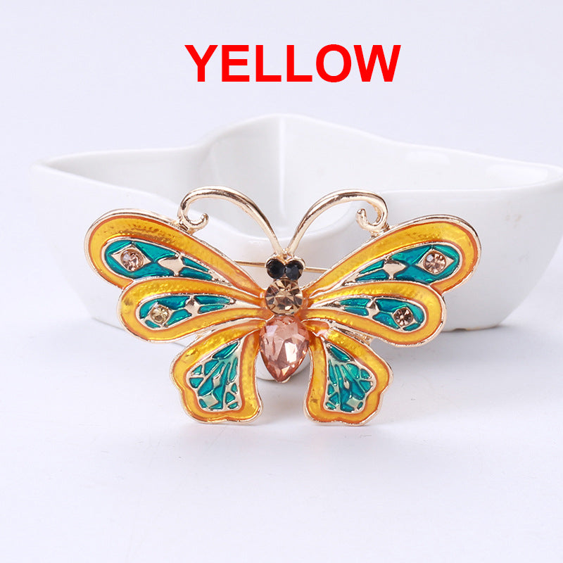 Butterfly Rhinestone Brooch PA4016