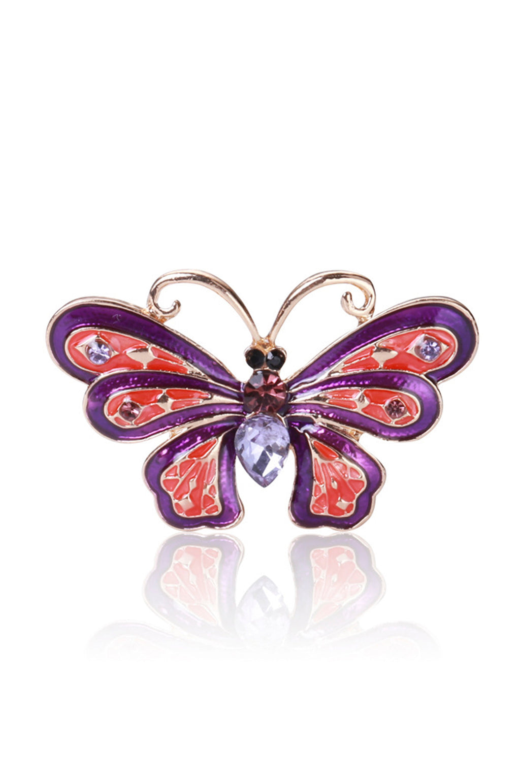 Butterfly Rhinestone Brooch PA4016