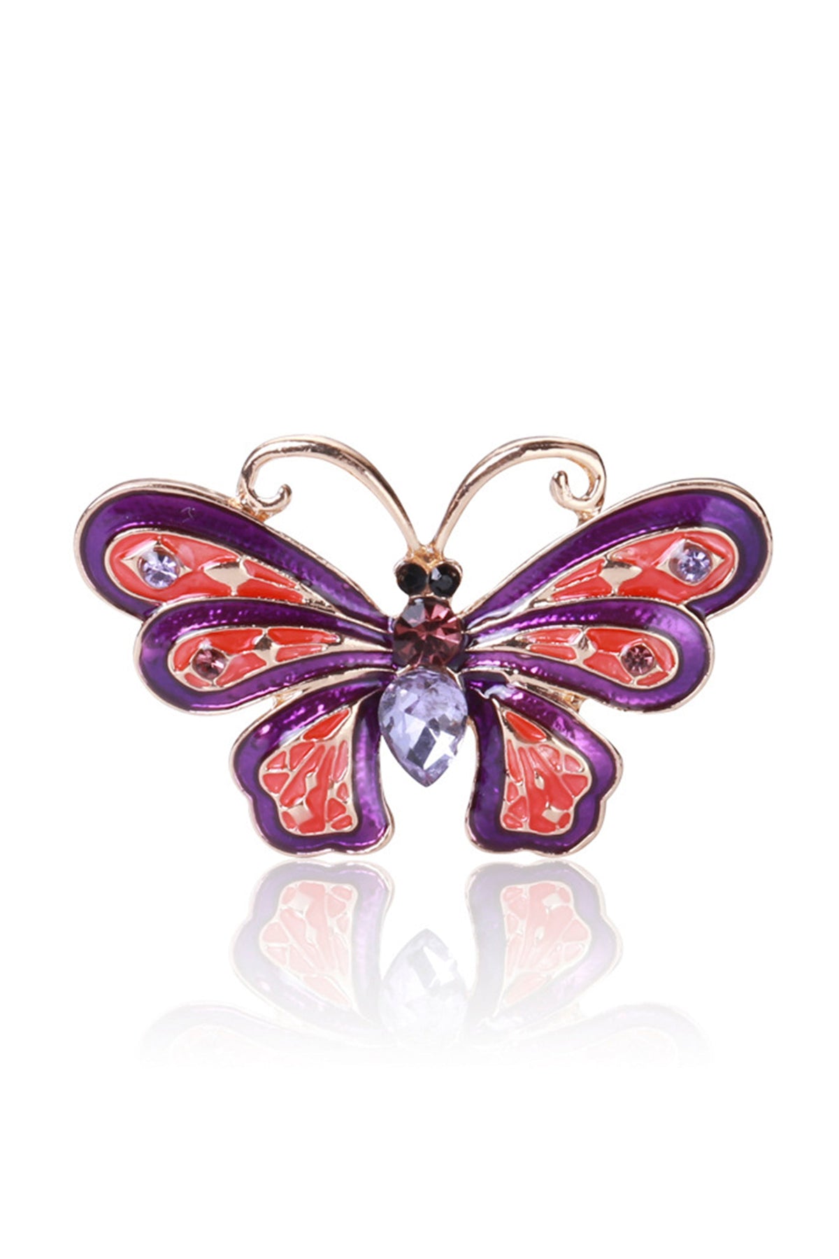 Butterfly Rhinestone Brooch PA4016