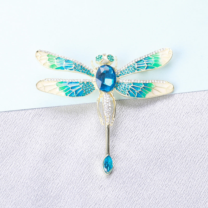 Dragonfly Rhinestone Brooch PA4019