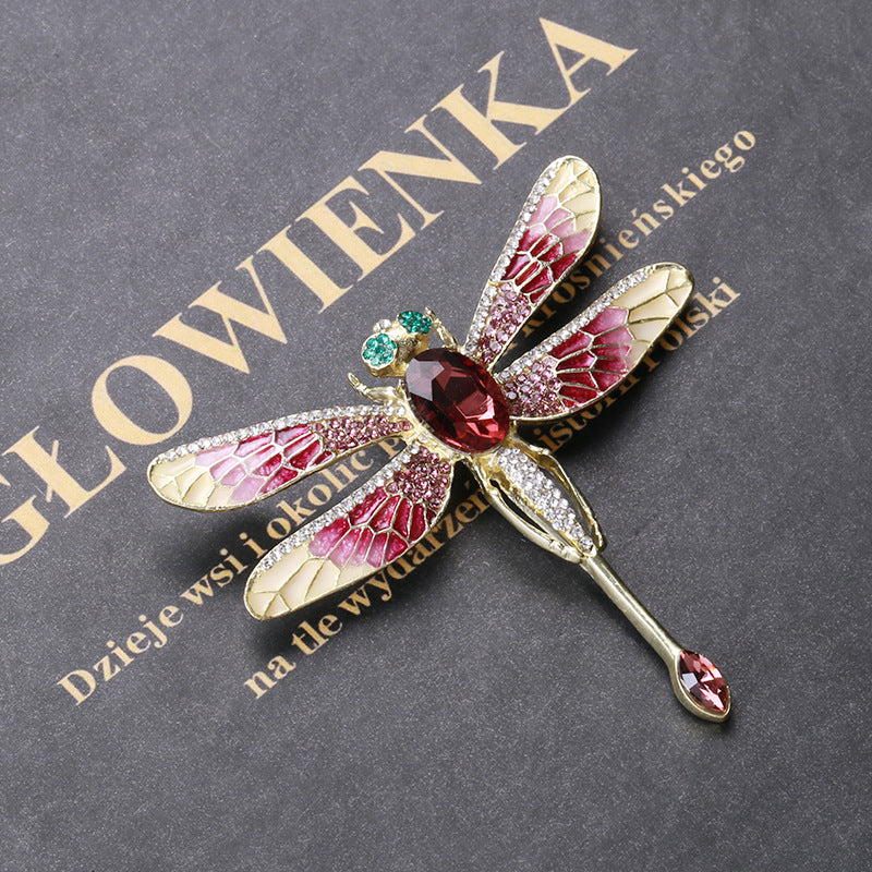 Dragonfly Rhinestone Brooch PA4019