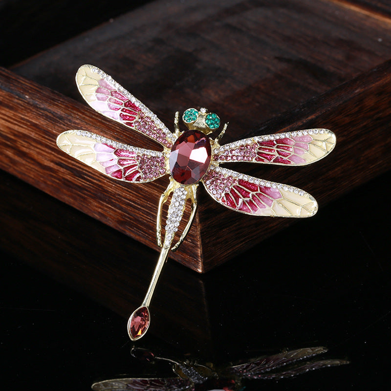 Dragonfly Rhinestone Brooch PA4019
