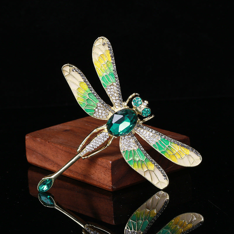 Dragonfly Rhinestone Brooch PA4019