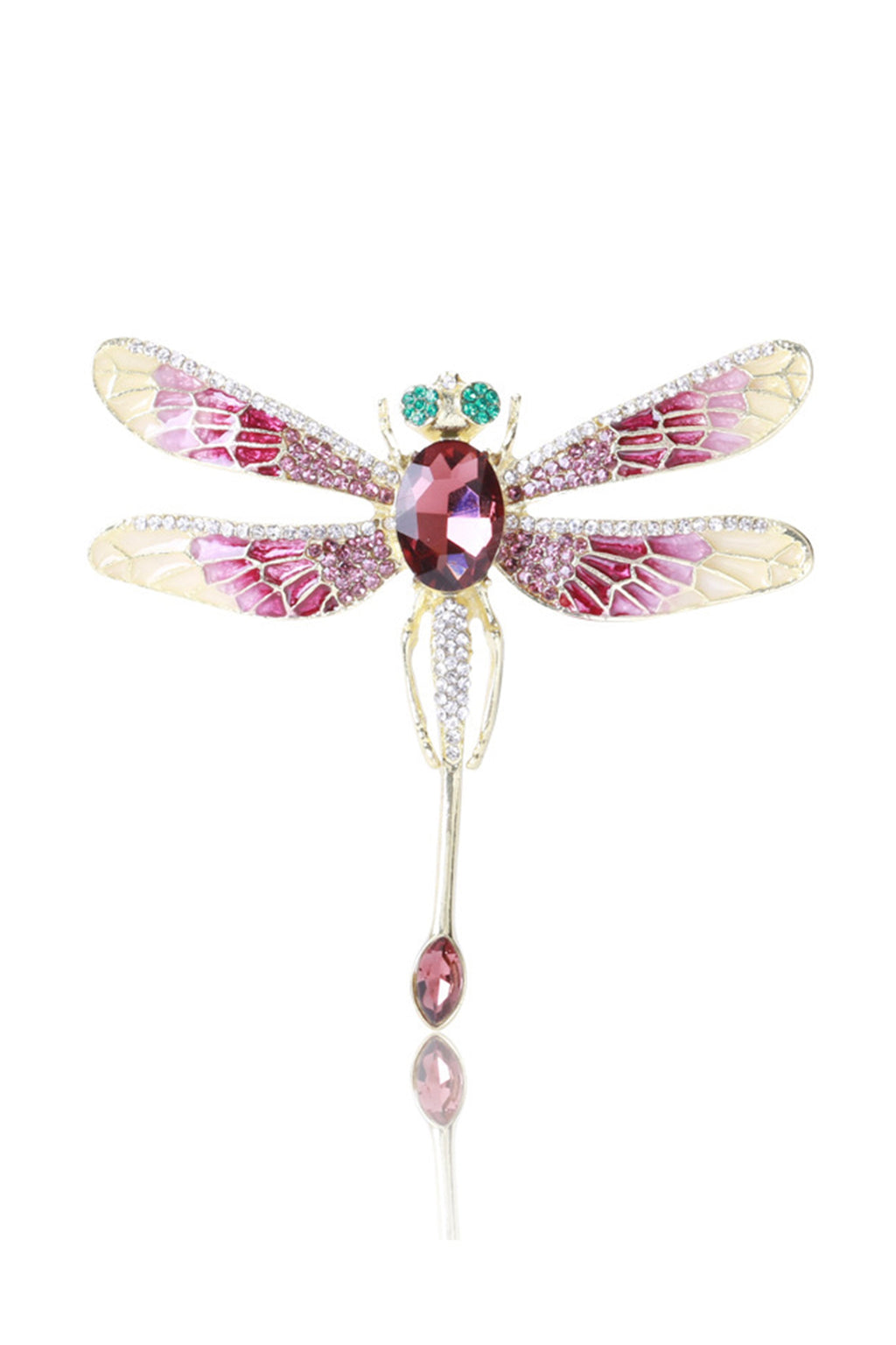 Dragonfly Rhinestone Brooch PA4019