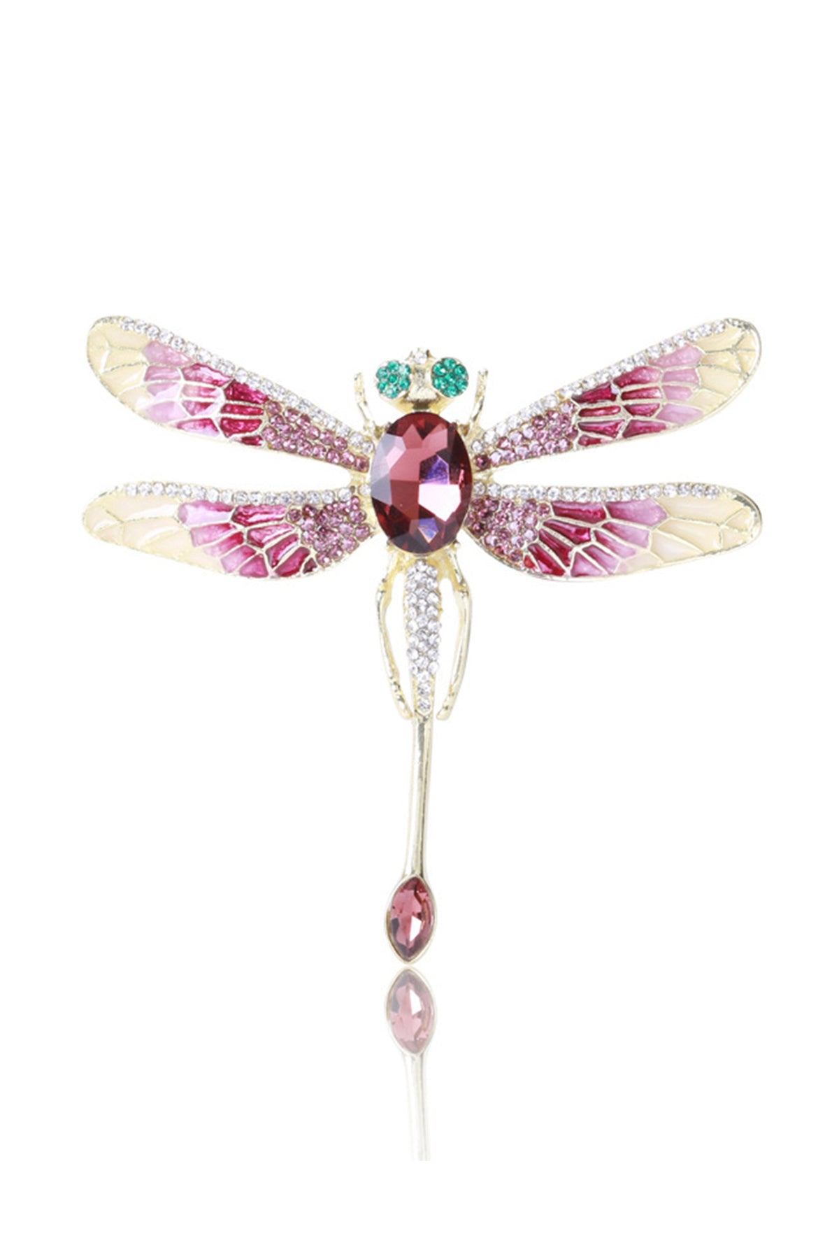 Dragonfly Rhinestone Brooch PA4019