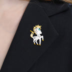 Pony Rhinestone Brooch PA4025