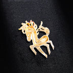 Pony Rhinestone Brooch PA4025