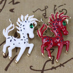 Pony Rhinestone Brooch PA4025
