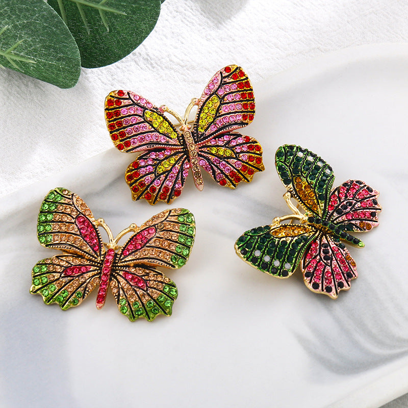 Butterfly Rhinestone Brooch PA4041