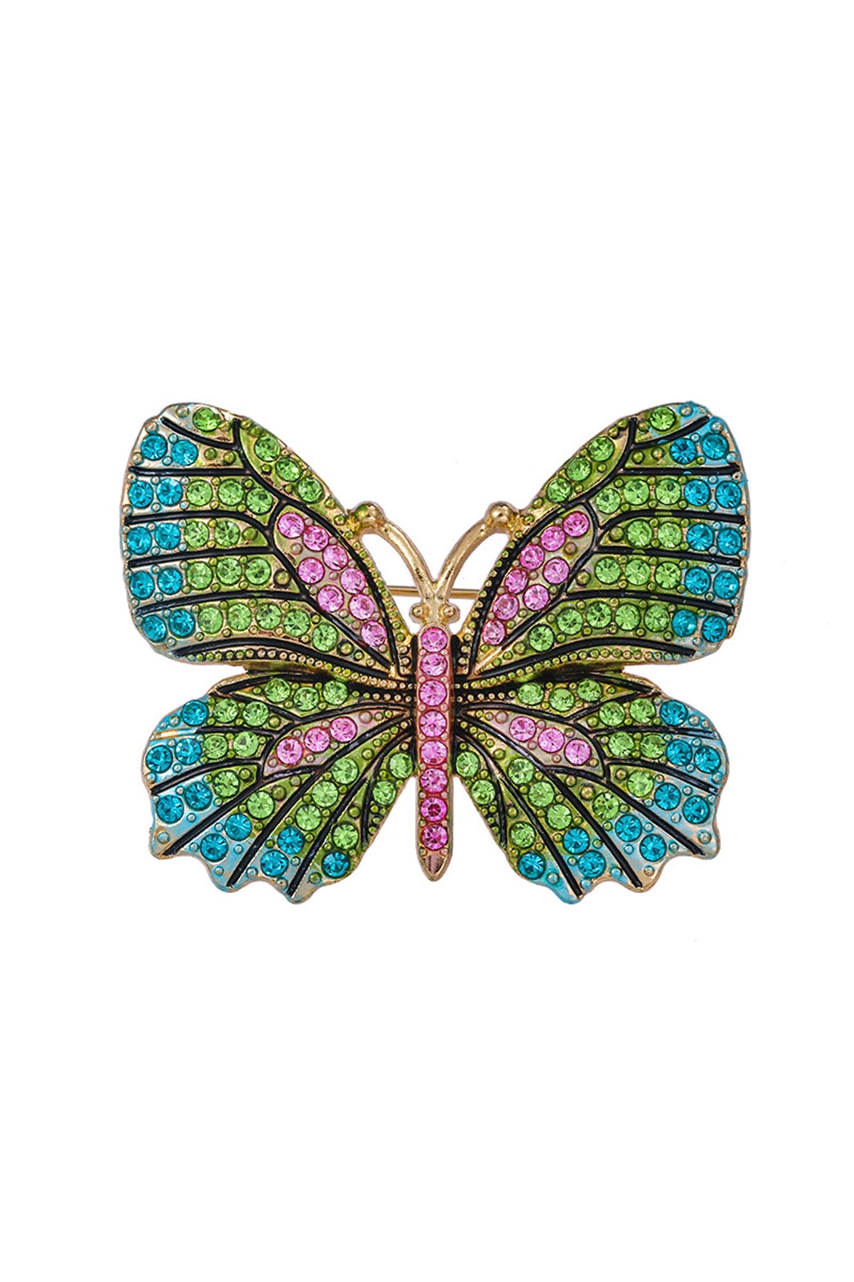 Butterfly Rhinestone Brooch PA4041
