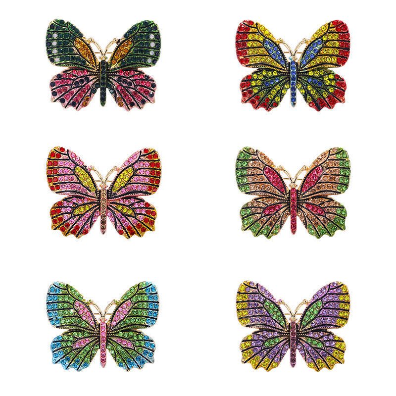 Butterfly Rhinestone Brooch PA4041