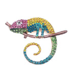 Chameleon Rhinestone Brooch PA4060