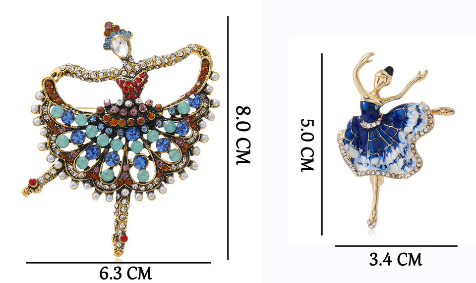 Girl Alloy Rhinestone Brooch PA4068