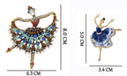 Girl Alloy Rhinestone Brooch PA4068