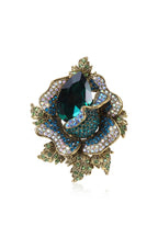 Floral Rhinestone Brooch PA4074