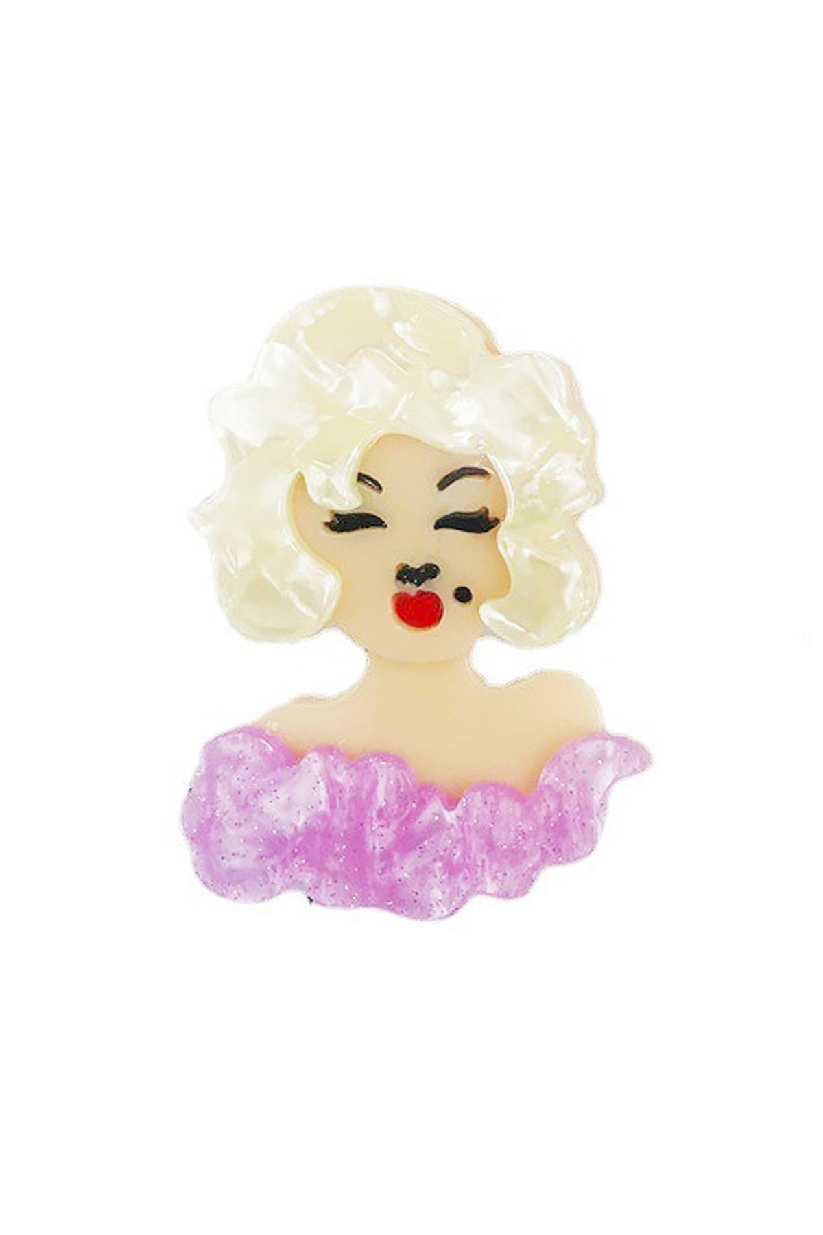 Monroe Acrylic Brooch PA4084