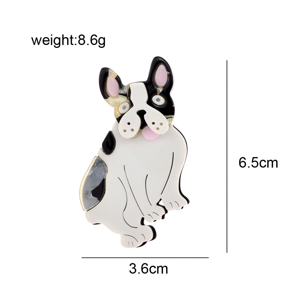 Shar Pei Dog Acrylic Brooch PA4093