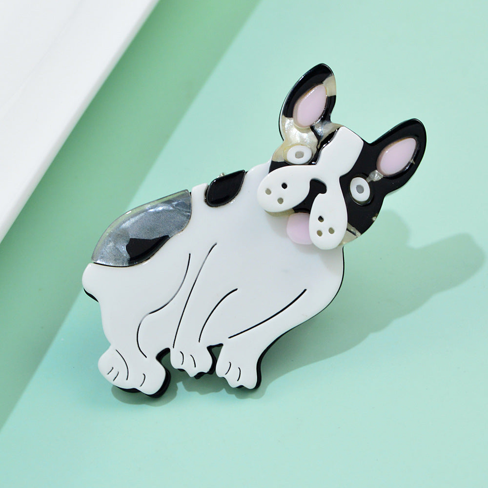 Shar Pei Dog Acrylic Brooch PA4093