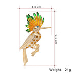 Bird Rhinestone Alloy Brooch PA4104
