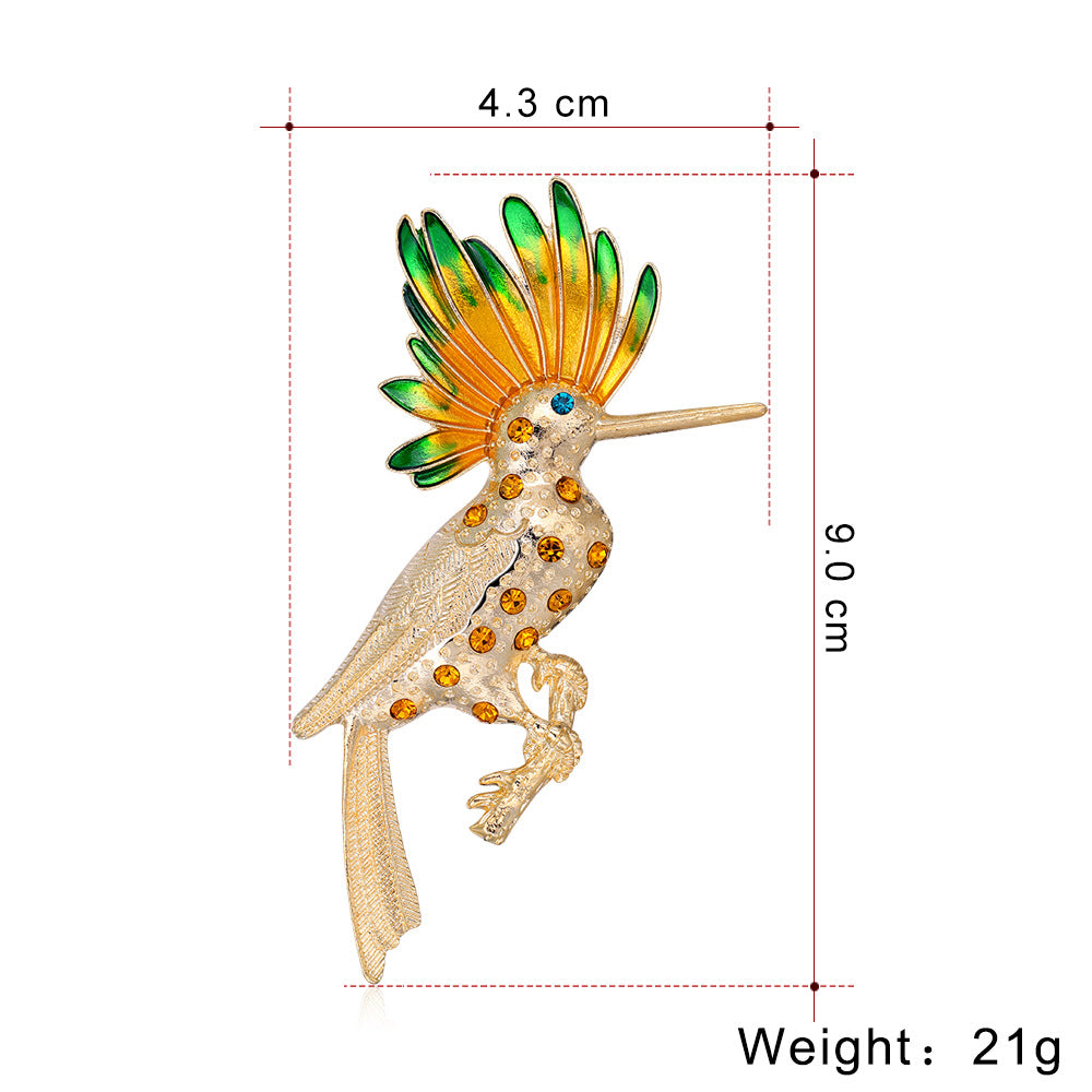 Bird Rhinestone Alloy Brooch PA4104