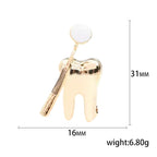 Teeth Dentist Alloy Brooch PA4115
