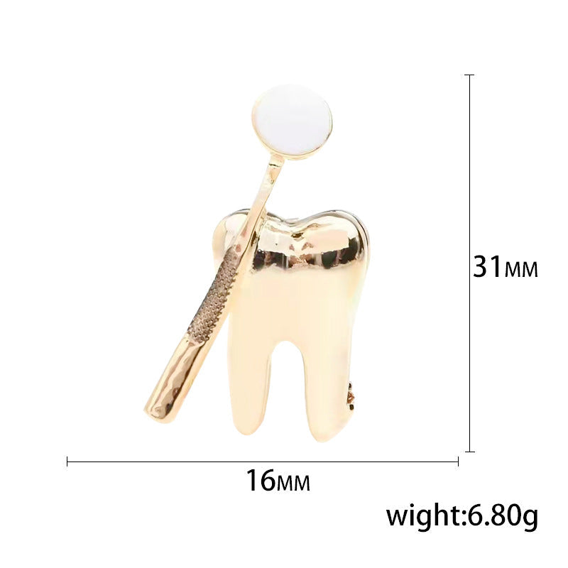Teeth Dentist Alloy Brooch PA4115