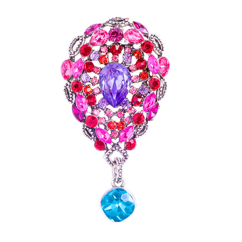 Teardrop Rhinestone Brooch PA4123