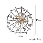 Spider Alloy Rhinestone Brooch PA4138 - view 3