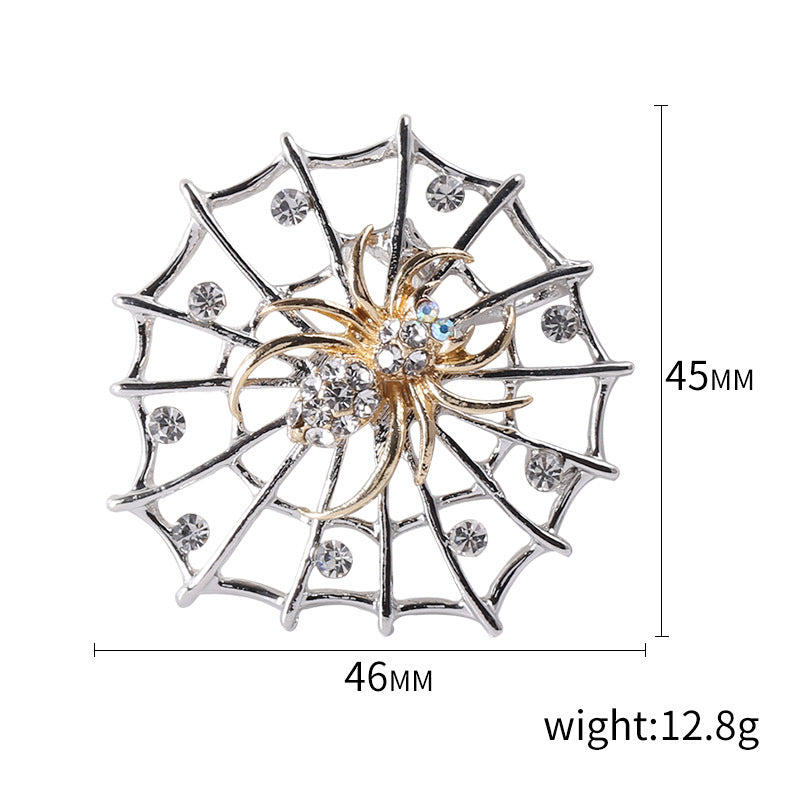 Spider Alloy Rhinestone Brooch PA4138 - view 3