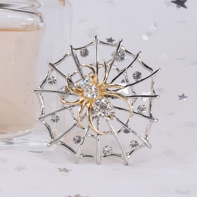 Spider Alloy Rhinestone Brooch PA4138 - view 4