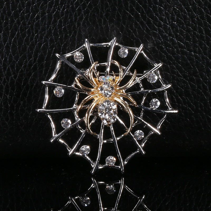 Spider Alloy Rhinestone Brooch PA4138 - view 5