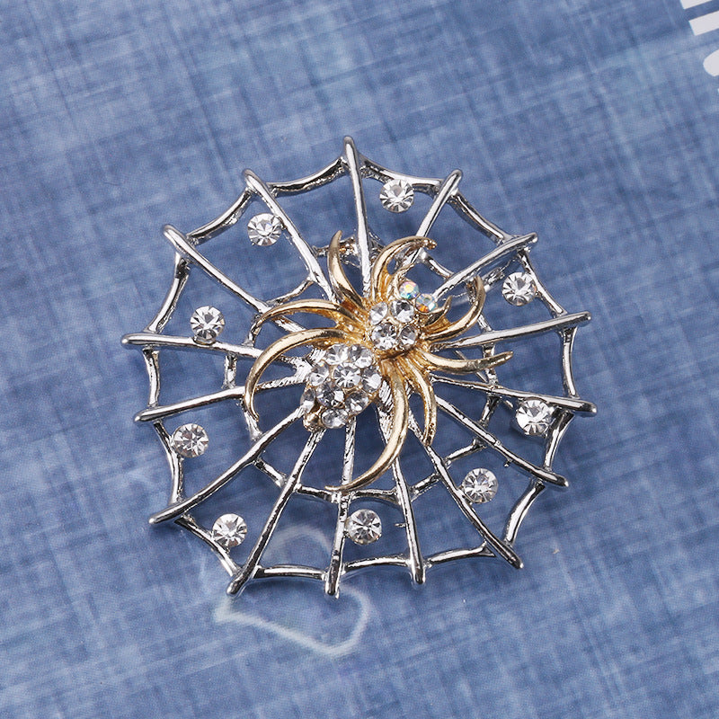 Spider Alloy Rhinestone Brooch PA4138 - view 6