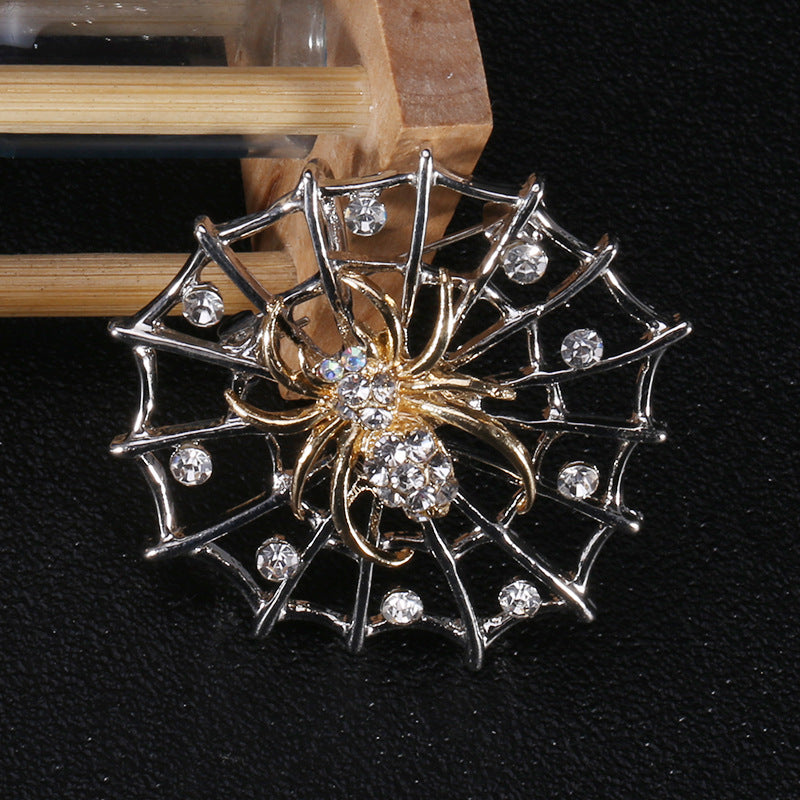 Spider Alloy Rhinestone Brooch PA4138 - view 7