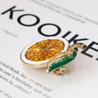 Lemon Alloy Brooch PA4157