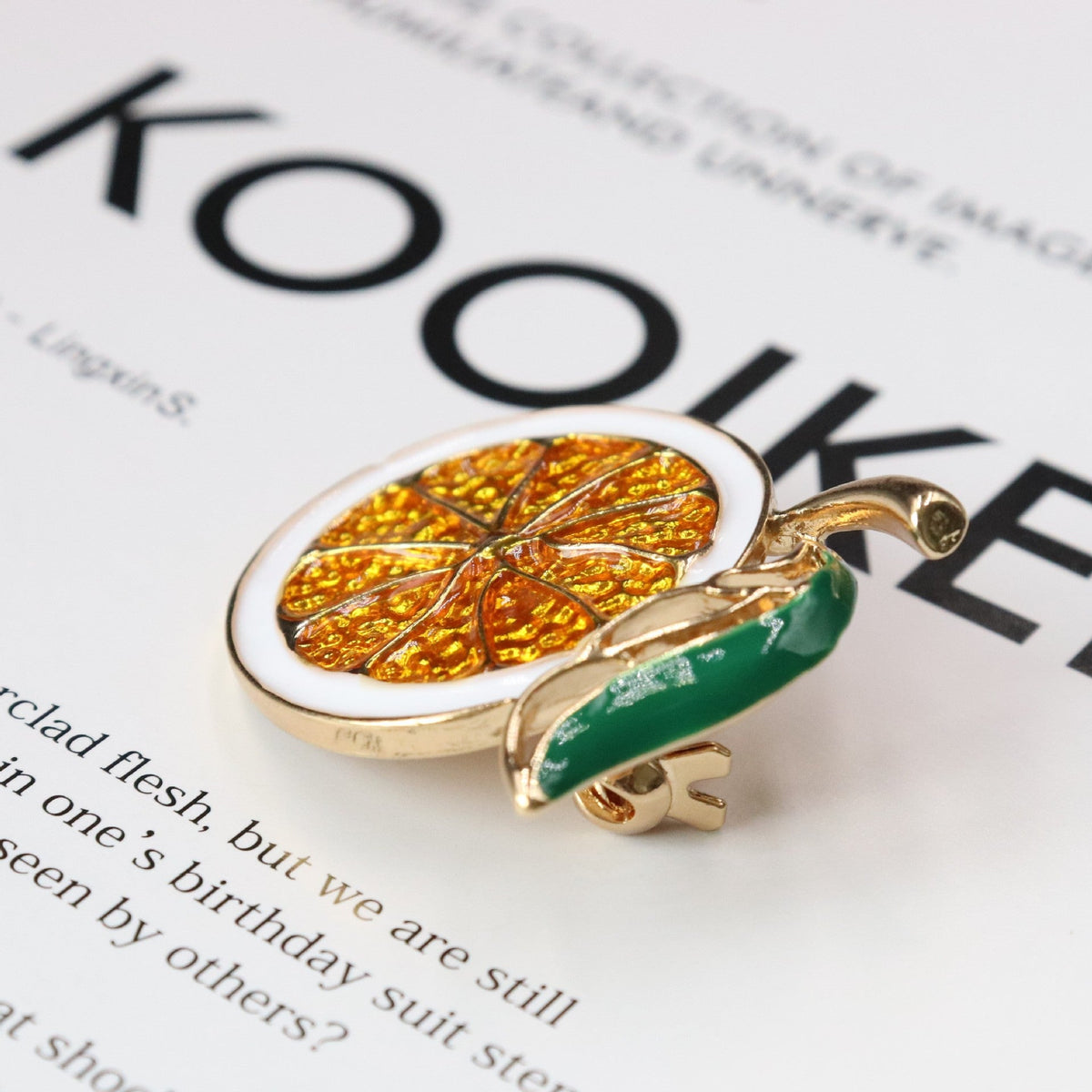 Lemon Alloy Brooch PA4157