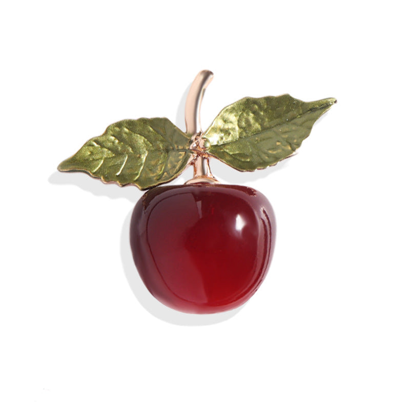 Cherry Alloy Brooch PA4160