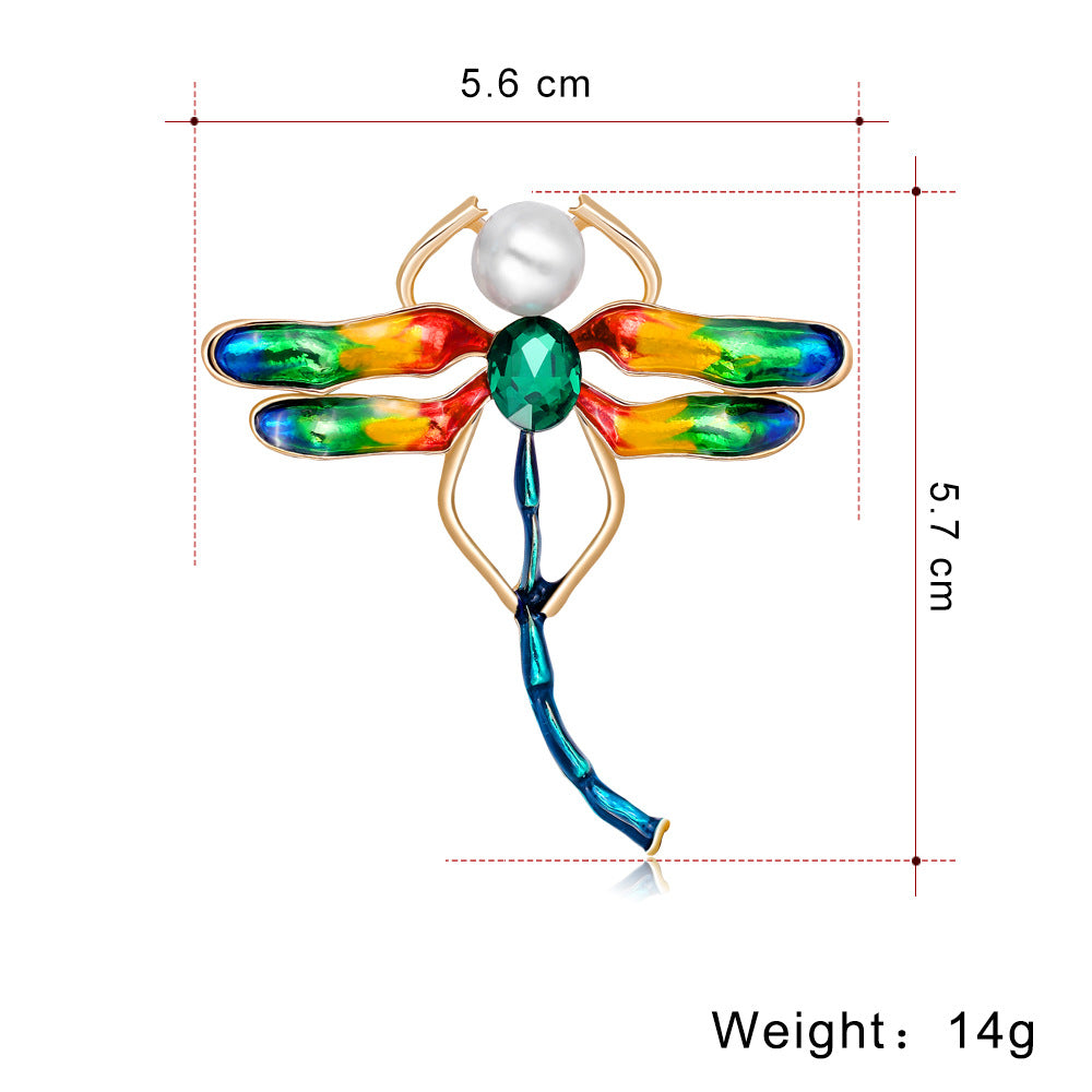 Dragonfly Rhinestone Brooch PA4188