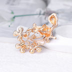 Flower Squirrel Rhinestone Brooch PA4191