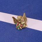 Angel Flower Rhinestone Brooch PA4199
