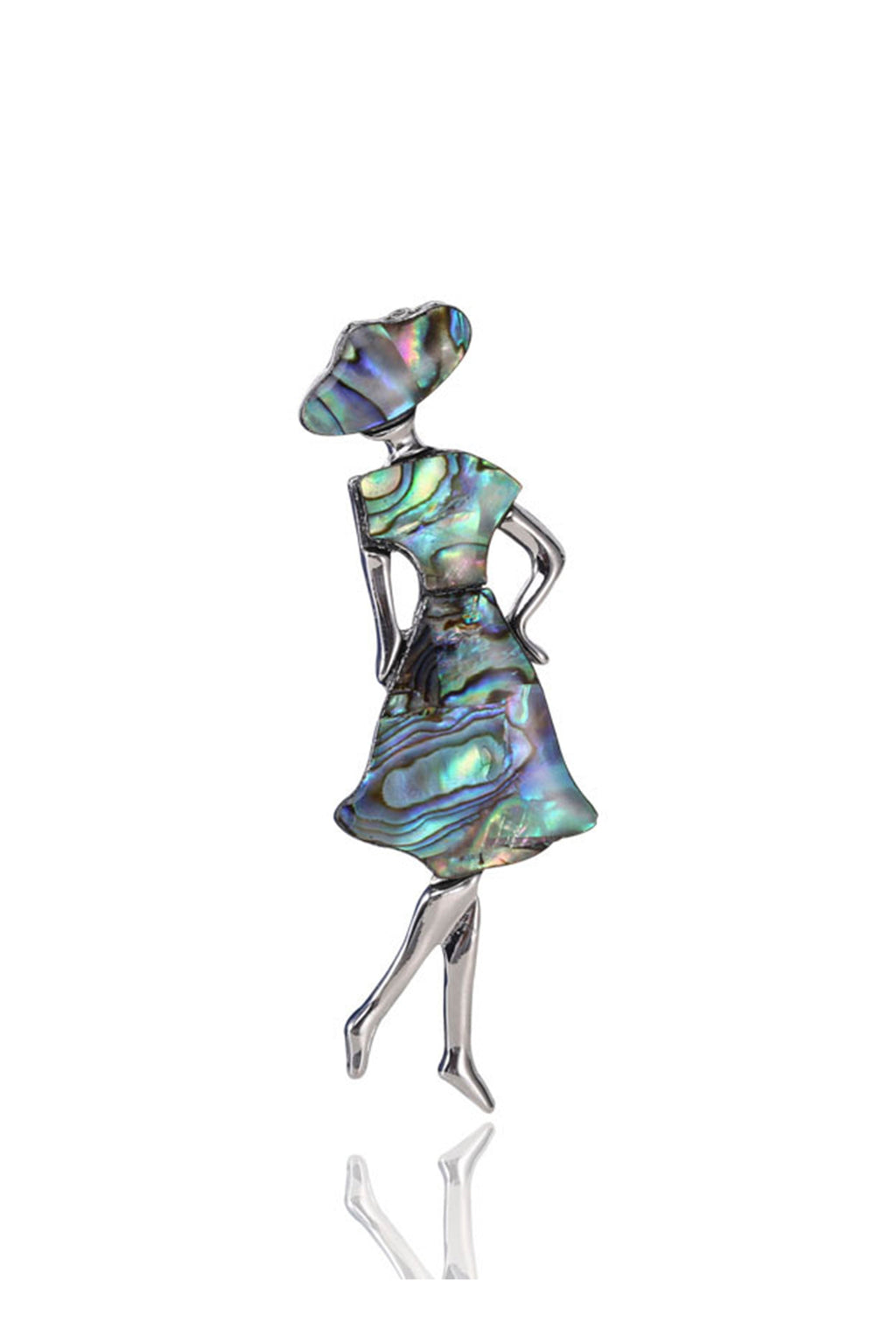 Girl Mother Of Pearl Brooch PA4216