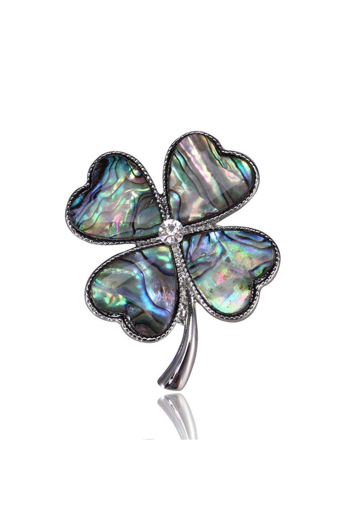 Clover Mother Of Pearl Brooch PA4217