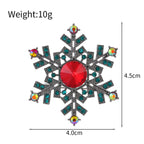 Snowflake Rhinestone Brooch PA4225