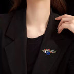 Starry Sky Universe Crystal Alloy Brooch PA4232 - view 3