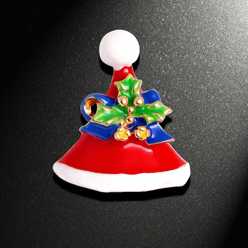 Christmas Hat Rhinestone Brooch PA4236