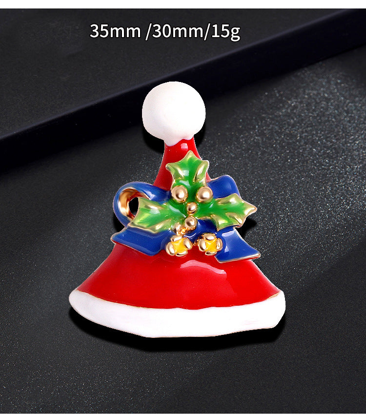 Christmas Hat Rhinestone Brooch PA4236
